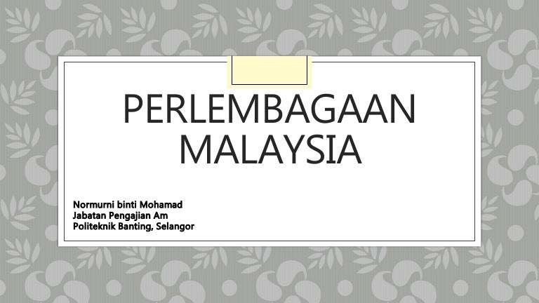 Perlembagaan Malaysia