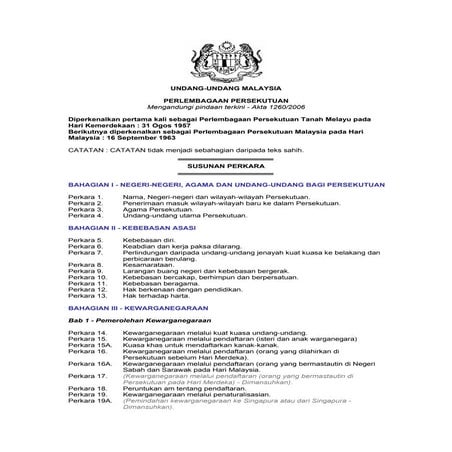 Perlembagaan persekutuan