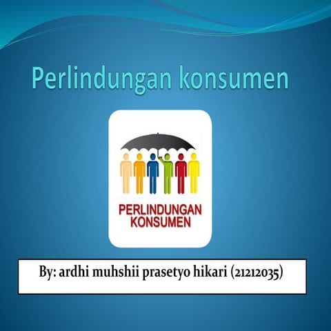 Perlindungan konsumen ardhi