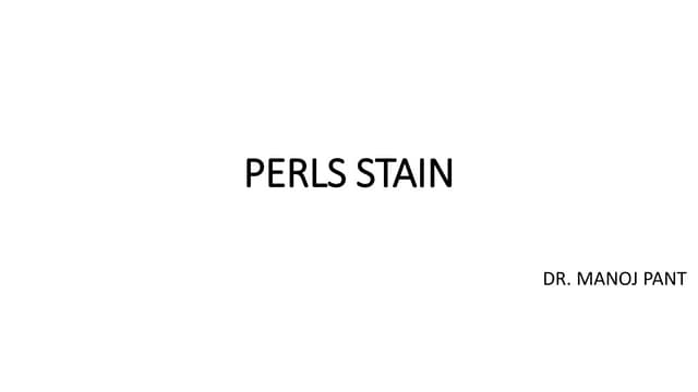 Perl's stain