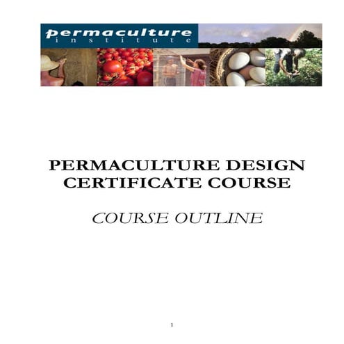 Permaculture institute   permaculture design certificate course