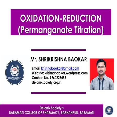 Permanganate titration by krishna baokar
