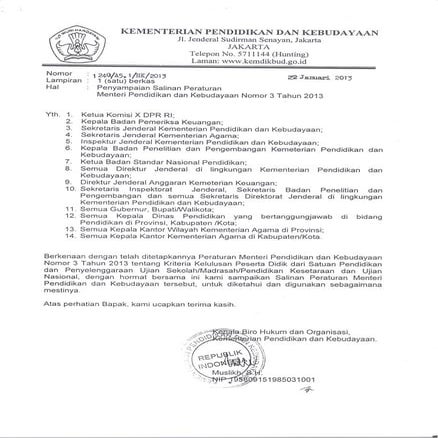Permen no-3-tahun-2013