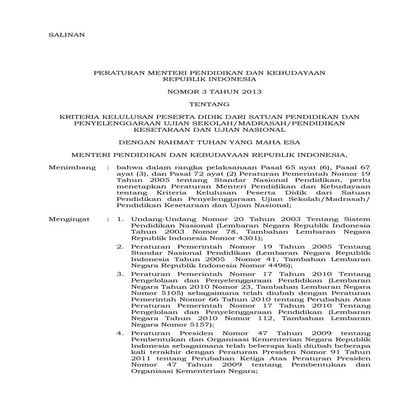 Permen no-3-th-2013-un