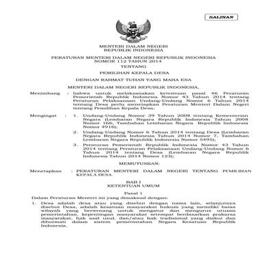 Permendagri no-112-tahun-2014-tentang-pemilihan-kepala-desa