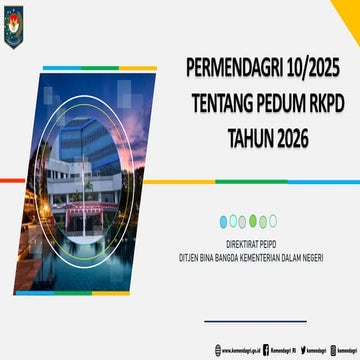 Sosialisasi Permendagri: Pedoman Penyusunan RKPD Tahun 2027 | PDF