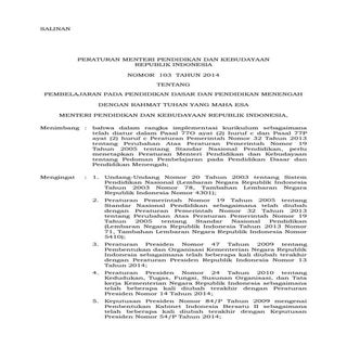 Permendikbud no-103-tahun-2014 