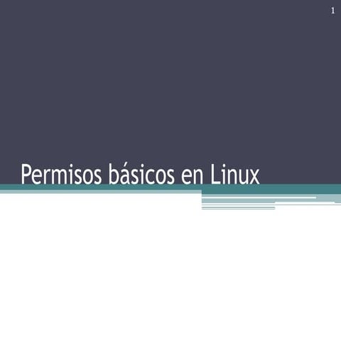 Permisos basicos linux