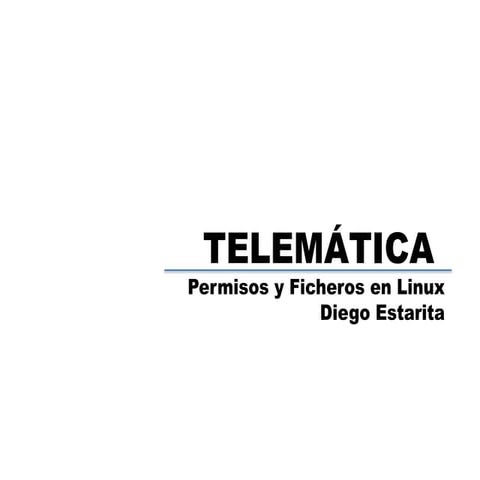 Permisos y ficheros en linux