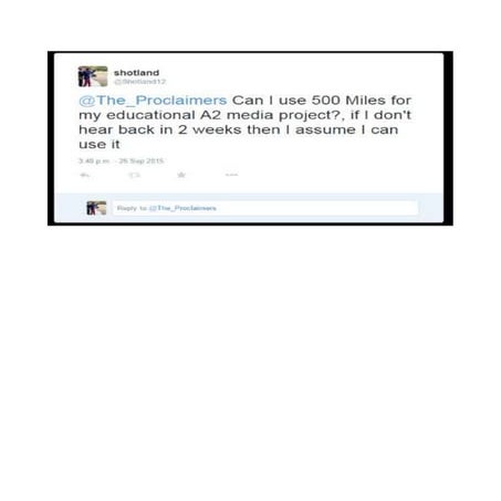 Permission for 500 miles