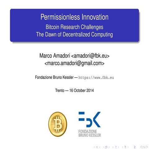 Permissionless innovation