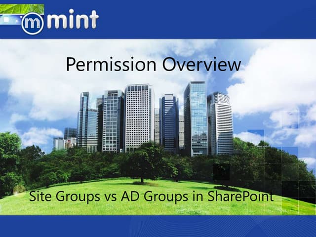 SharePoint Permissions Overview