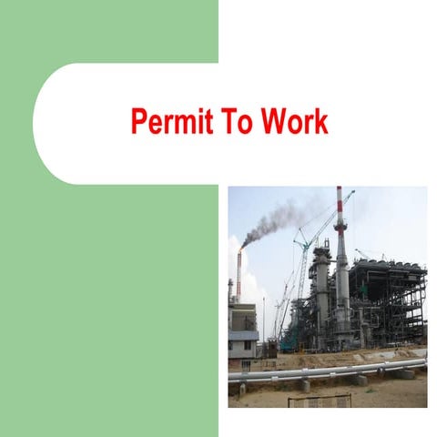 Permit to work training