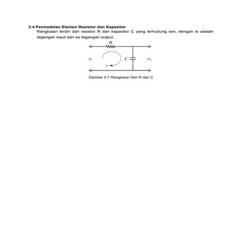 Permodelan elemen kapasitor | PDF
