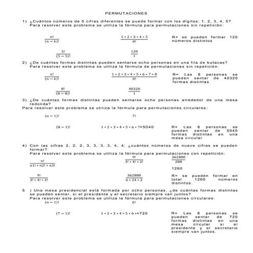 Permutaciones