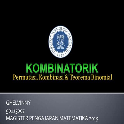 Permutasi dan Kombinasi