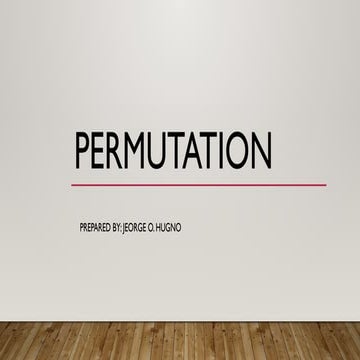 PERMUTATION Quarter foour mathematics grade 10.pptx