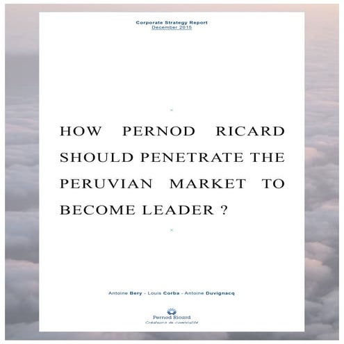 Pernod Ricard - Peruvian Market