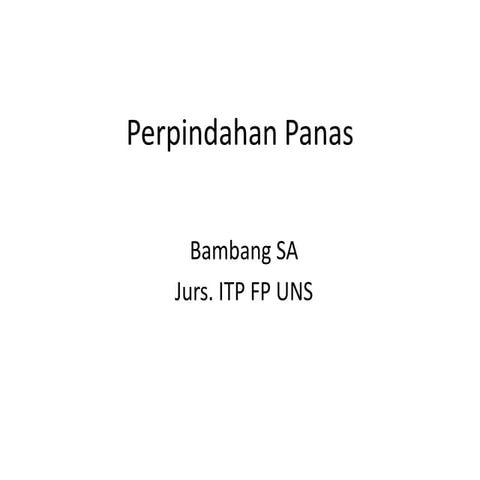 ITP UNS SEMESTER 1 Perpindahan panas