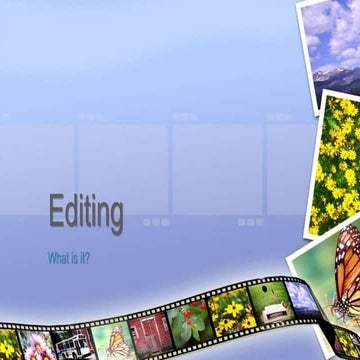 Purpose of editing task 4