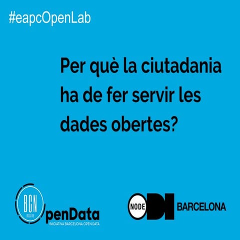 Presentació Lourdes Muñoz #eapcOpenLab