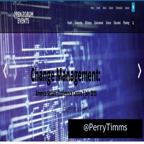 Perry Timms - “The socialisation of change”