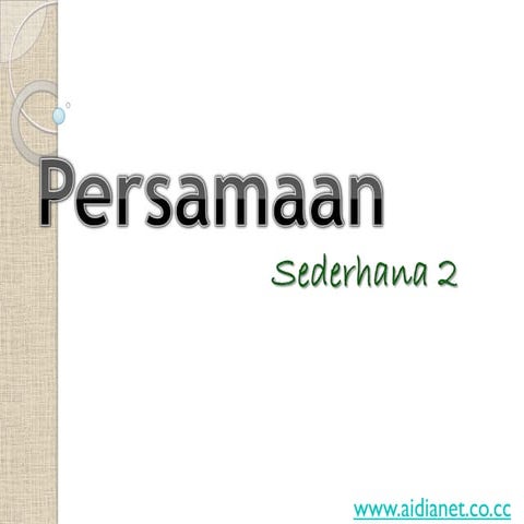 Persamaan2