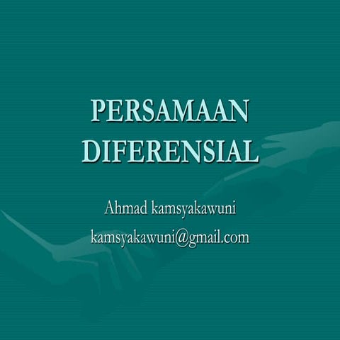 Persamaan diferensial