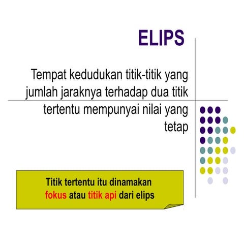 Persamaan ellips
