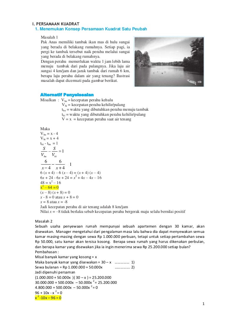 Persamaan Kuadrat