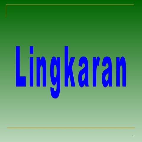 Persamaan Lingkaran (Irisan Kerucut).ppt