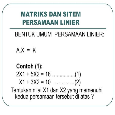 Comprehensive Guide to Linear Equations, Matrices, and Regression ...