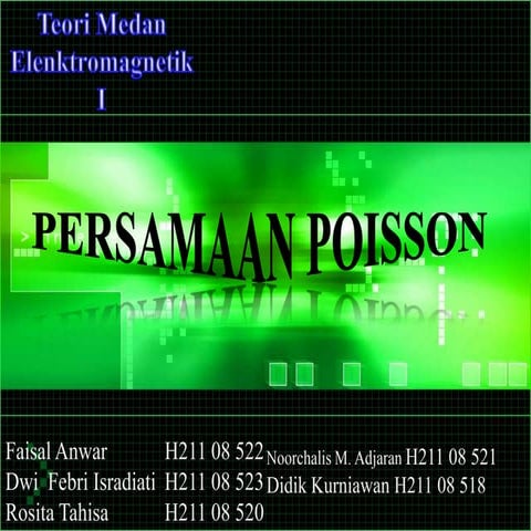 Persamaan poisson