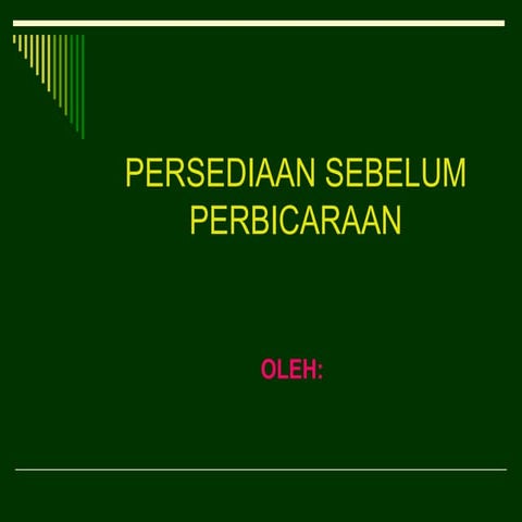 Persediaan sebelum perbicaraan