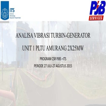 Analisa vibrasi Turbine-Generator  unit 1 PLTU AMURANG 2x25MW