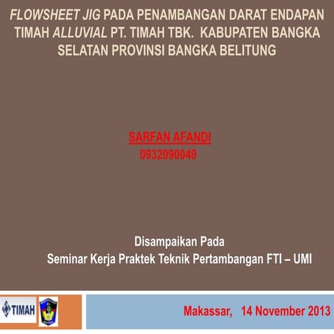 Penambangan darat Timah