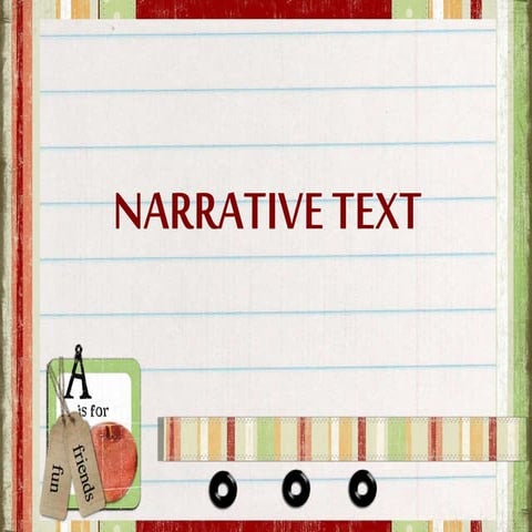 English : Persentrasi narrative