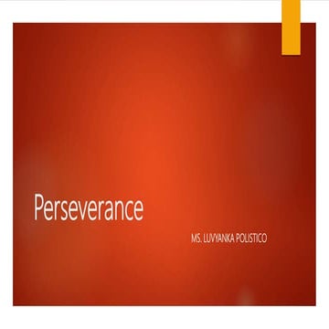 Perseverance