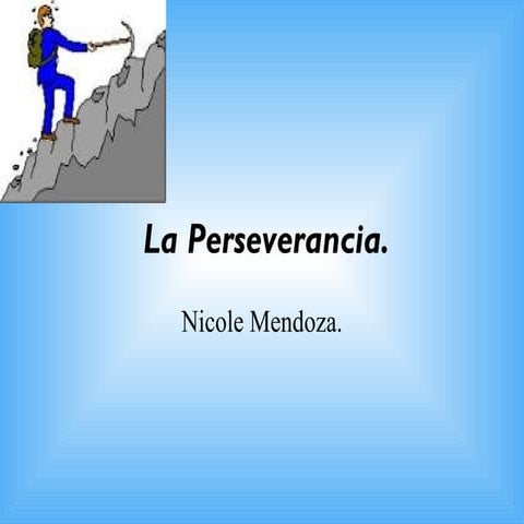 Perseverancia | PPT