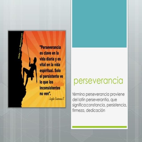 Perseverancia | PPTX