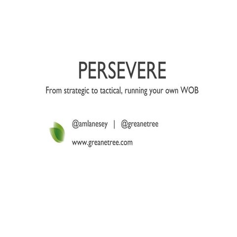 Persevere - Tech Valley Symposium for Empowering Women -  2013