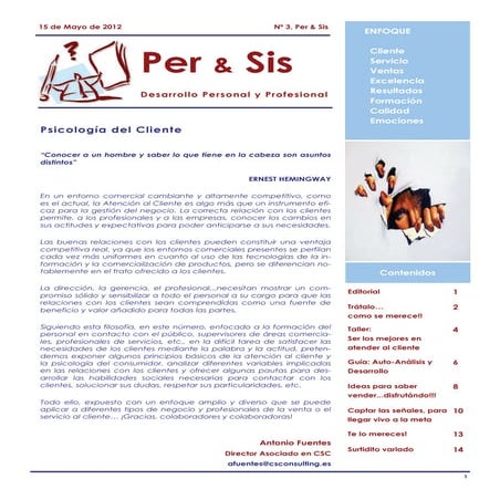 Revista "Per & Sis", nº 3 - Mayo, 2012