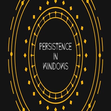 Persistence in windows