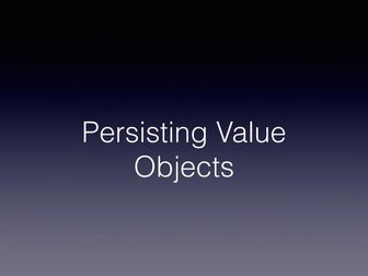 Persisting Value Objects