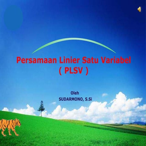 PERS LINEAR SATU VARIABEL.ppt
