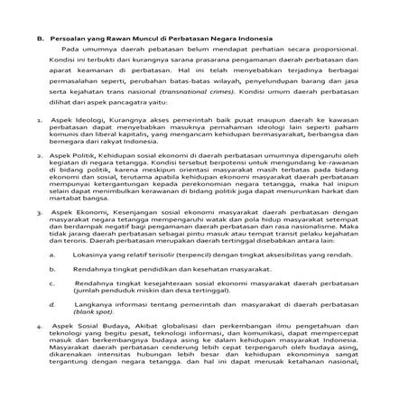 Persoalan wilayah perbatasan