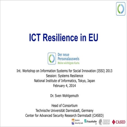 ICT Resilience in EU