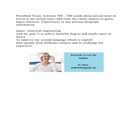 Persobnal Essay between 500 - 700 words about person want to travel.docx