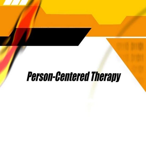 person-centered therapy approach in psychology