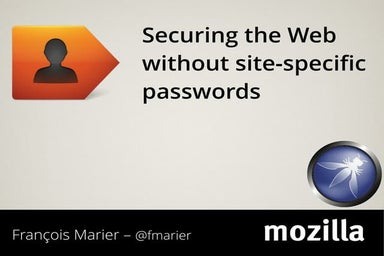 Securing the Web without site-specific passwords
